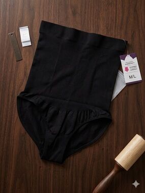 Empetua Shapermint Essentials High Waisted Shaper Panty Black Size M/L NWT
